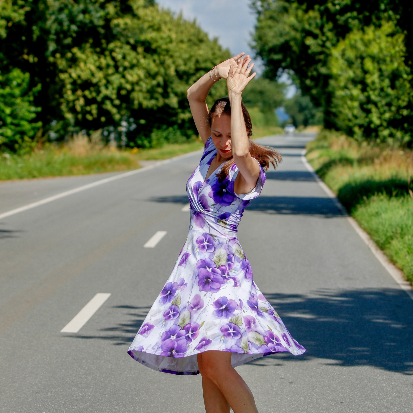 Papierschnittmuster: Kleid Felia Gr. 34 - 50, optional mit gratis Ebook - Kopie